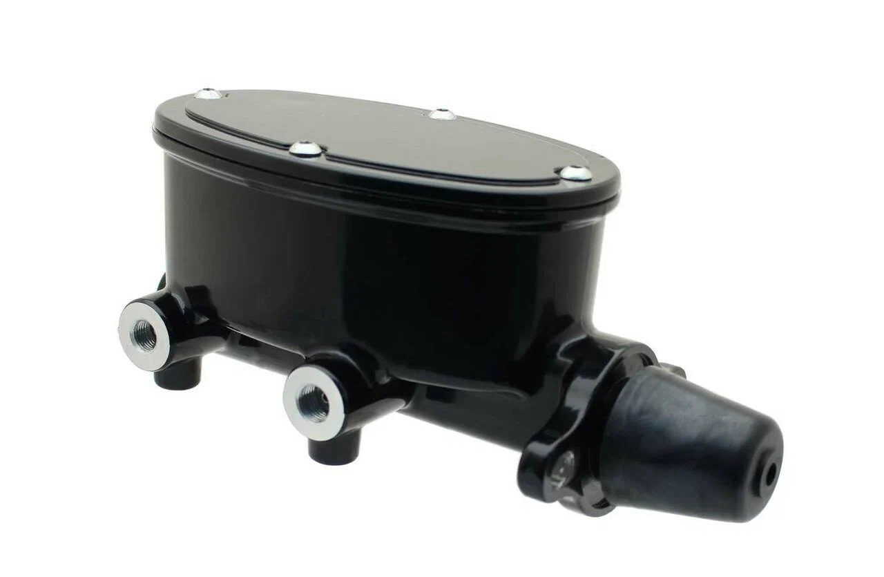 Oval Black Aluminum Black Master Cylinder (Disc_ Drum) 260-8555-BK-MBM